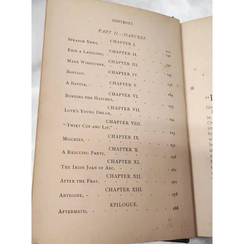 Vintage 1898 Miss Erin hardcover book #A88